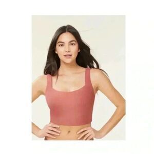 Andie Swim The Siren Tank -Glossy Eco Nylon -Clay Women’s Small